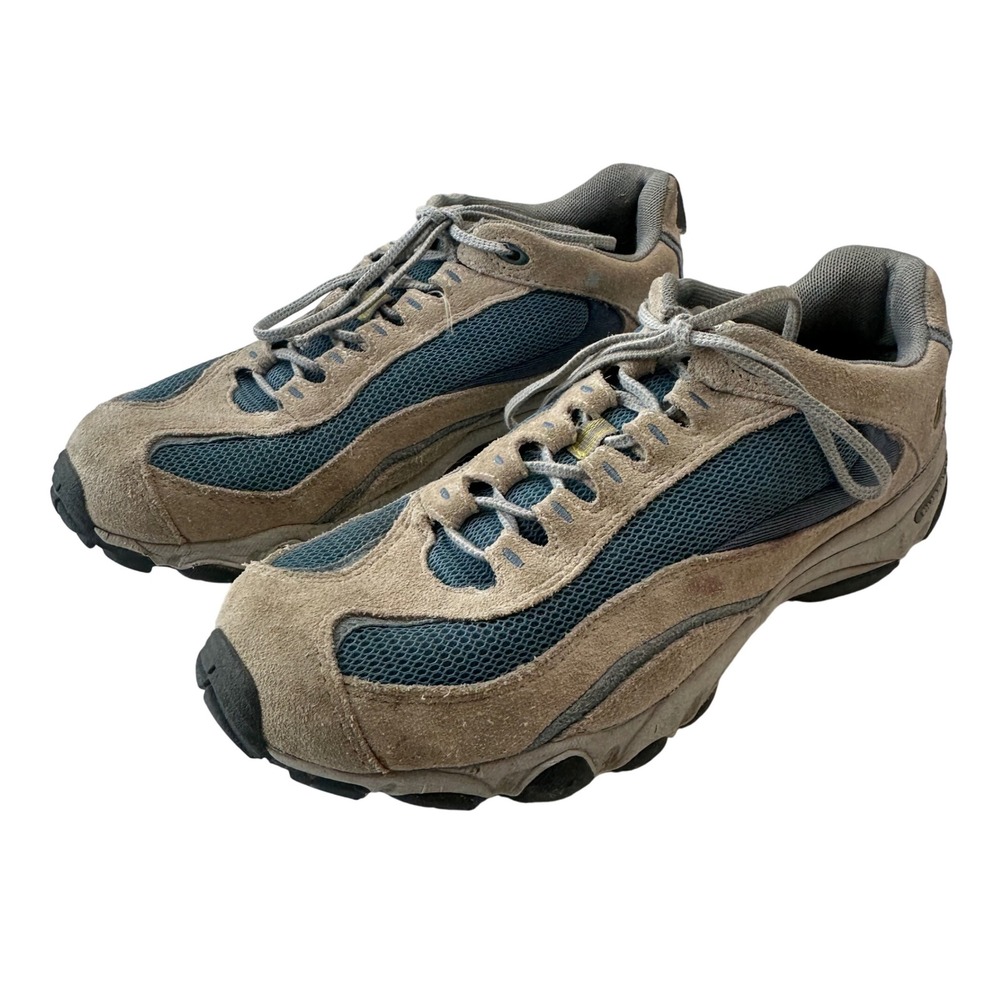 Timberland Hiking‎ Trail Shoes Suede Leather Blue Mesh Comfort Womens 9.5